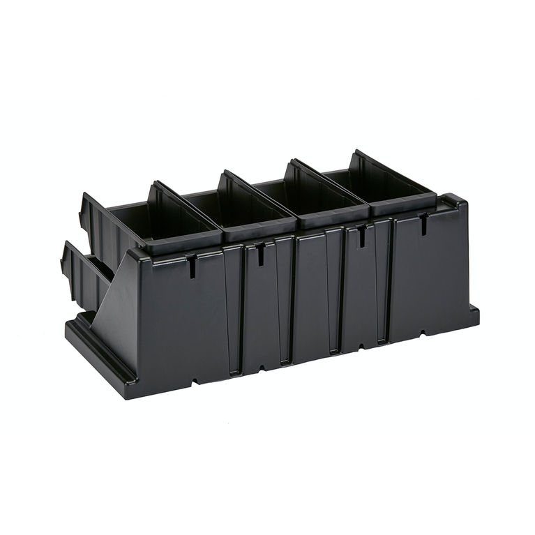 Cambro 12RS12110  12-Bin Condiment Organizer (Black)